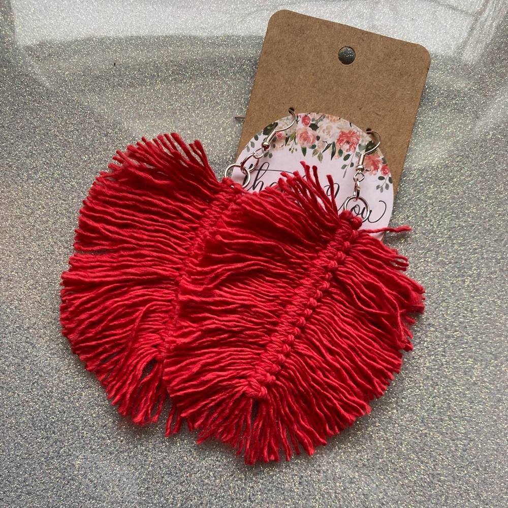 Handmade fringe earrings